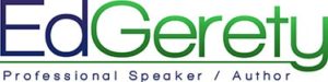 Ed Gerety, professional speaker, logo